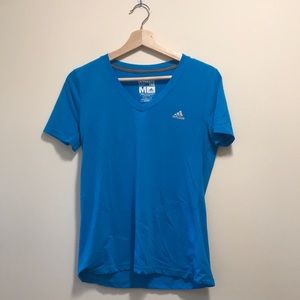 ⚡️Adidas v-neck t-shirt women’s M ocean blue⚡️
